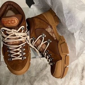 BRAND NEW GUCCI X SEGA Suede Calfskin GG Monogram Mens Flashtrek Sneakers.